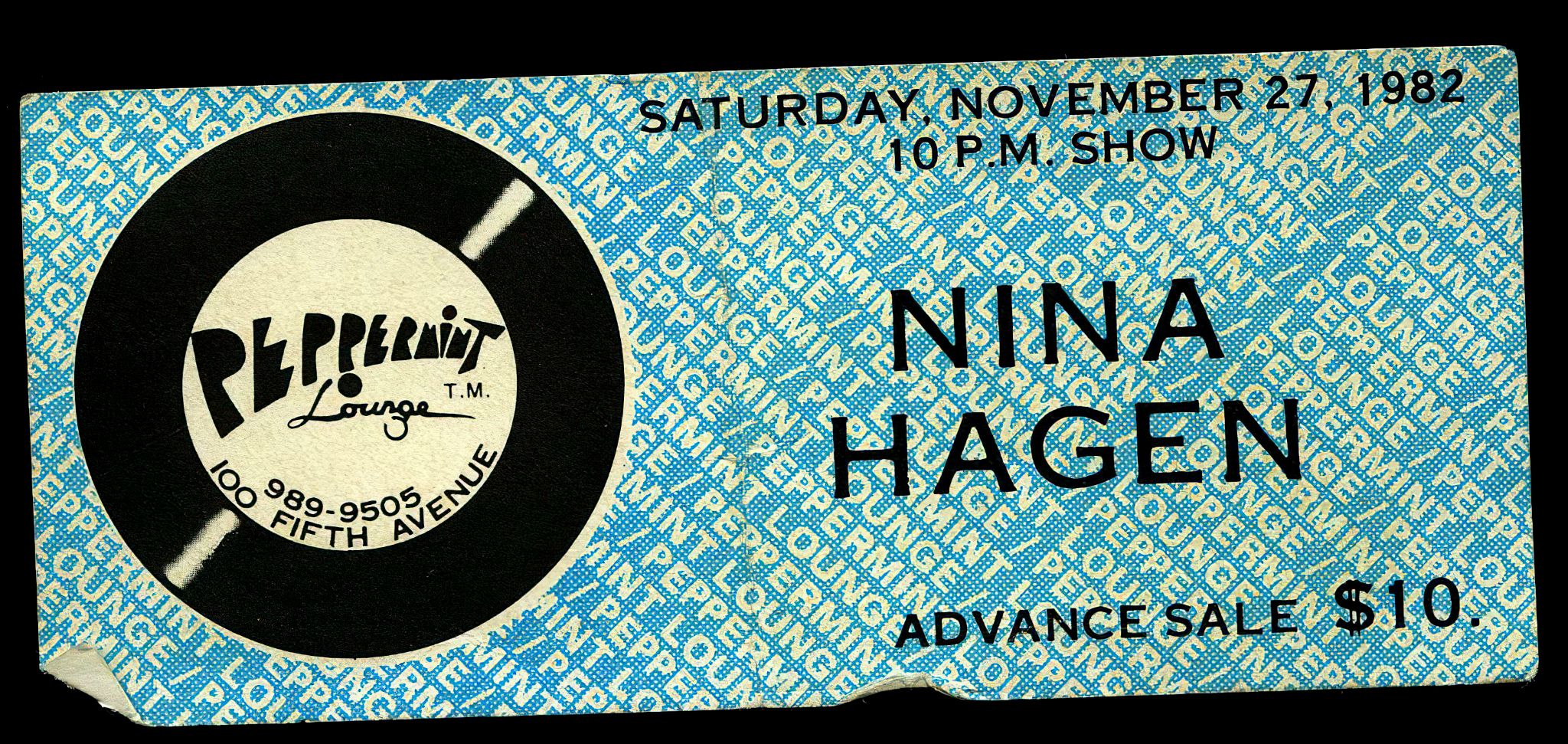 Nina hagen ticket 